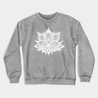 Grey Lotus Flower Crewneck Sweatshirt